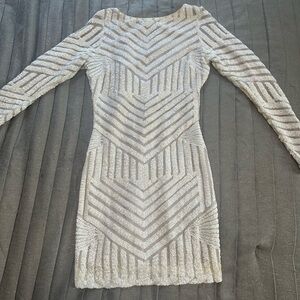 Dress the Population Long Sleeve Lola Sequin Dress